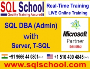 Real Time Project Oriented Online Training on SQL DBA @ SQL 
